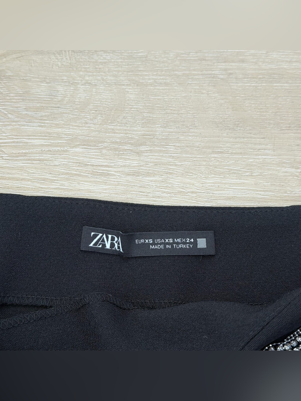 Zara Black Embellished Mini Skirt - Picture 7 of 11